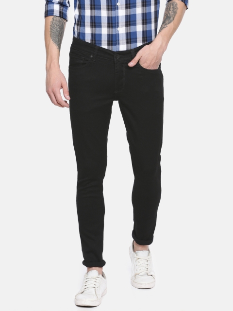 

SPYKAR Men Black Super Skinny Fit Low-Rise Clean Look Stretchable Jeans