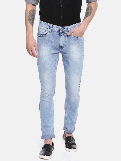 

SPYKAR Men Blue Rovers Slim Fit Low-Rise Slim Thigh Narrow Leg Clean Look Jeans