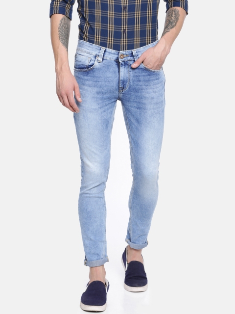

SPYKAR Men Blue Super Skinny Fit Low-Rise Clean Look Stretchable Jeans