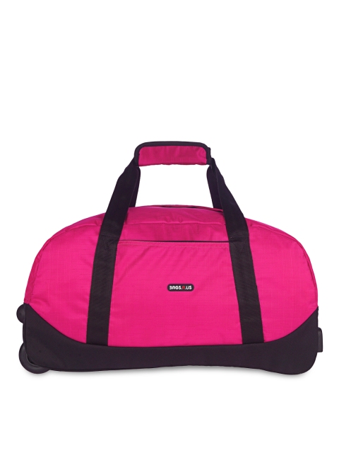 

Bags.R.us Unisex Pink 34L Duffel Trolley Bag