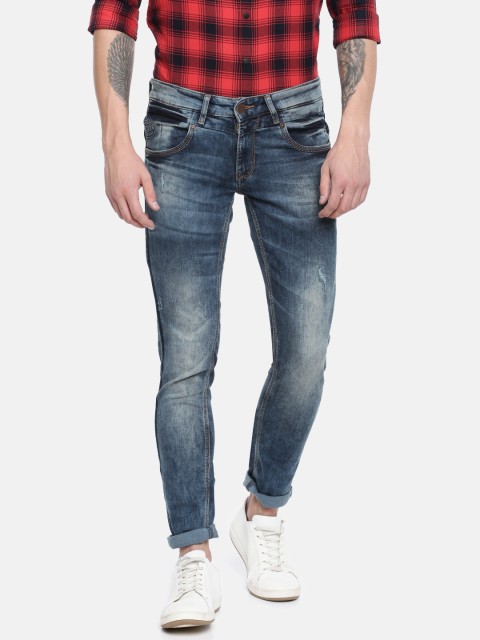 

SPYKAR Men Blue Slim Fit Low-Rise Clean Look Stretchable Jeans