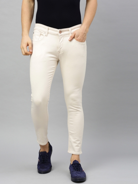 

SPYKAR Men Beige Slim Fit Low-Rise Clean Look Jeans