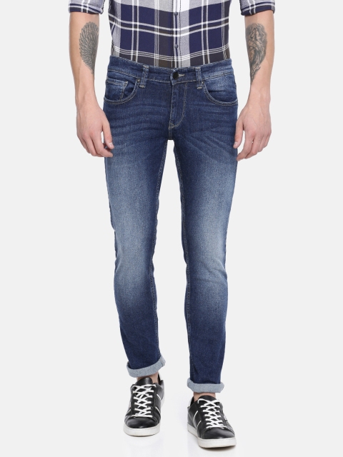 

SPYKAR Men Blue Skinny Fit Low-Rise Clean Look Stretchable Jeans