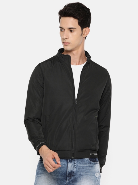 

SPYKAR Men Black Solid Insulator Bomber Jacket