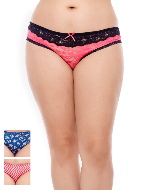 

Penny by Zivame Women Pack of 3 Bikini Briefs PYBKNIPK39AASTD, Blue