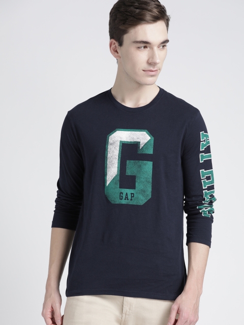 

GAP Men's Logo Graphic T-Shirt, Navy blue