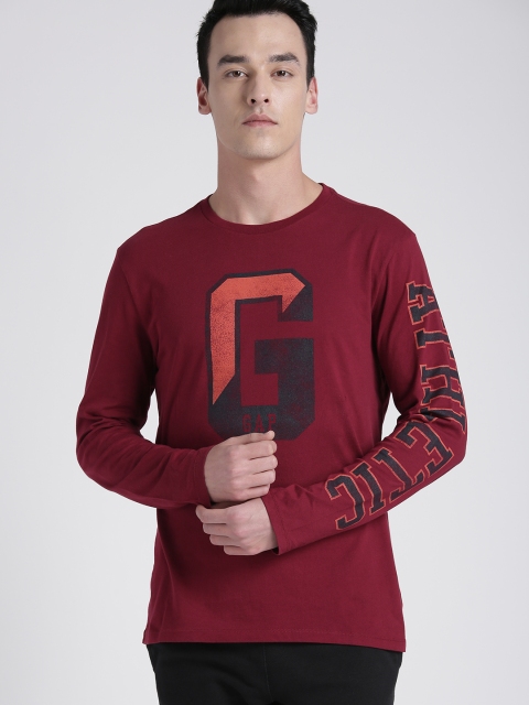 

GAP Men's Logo Graphic T-Shirt, Maroon