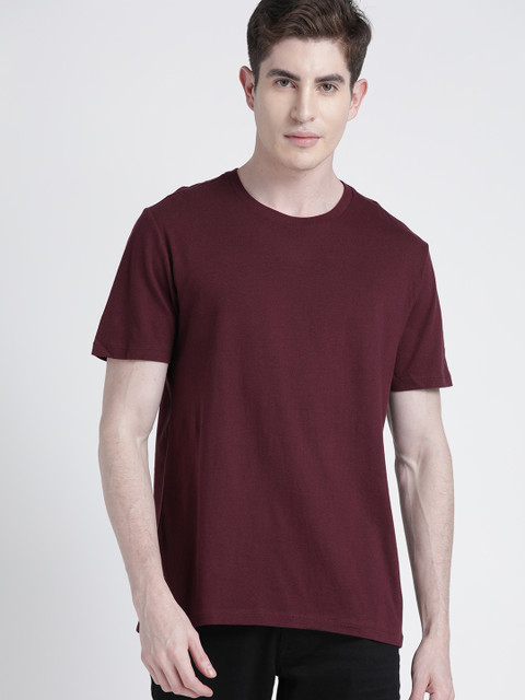 

GAP Men's Short Sleeve T-Shirt, Burgundy