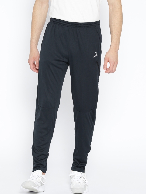 

BUILT NATURAL Men Navy Blue Solid Training Track Pants