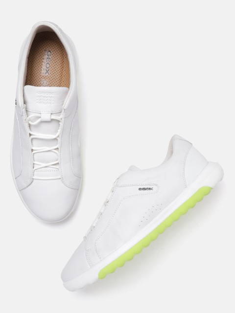 

Geox Men White Solid Sneakers