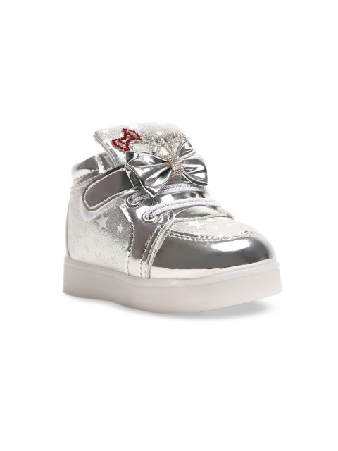 

PASSION PETALS Girls Silver-Toned LED Sneakers