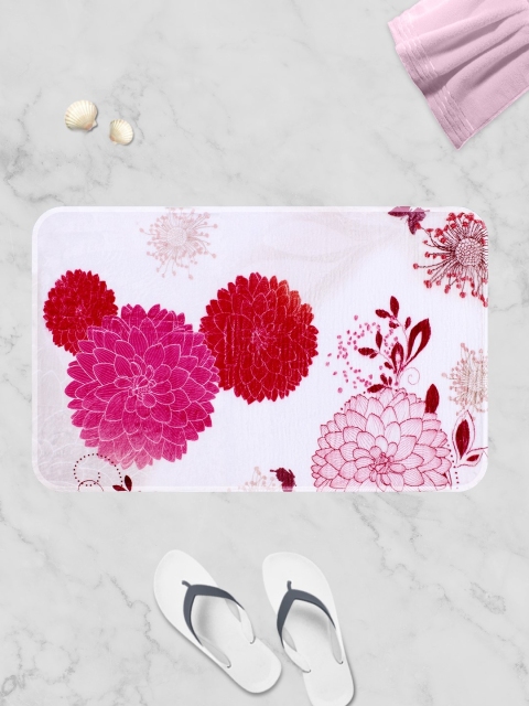 

Story@home White & Pink Anti-Skid Bath Mat