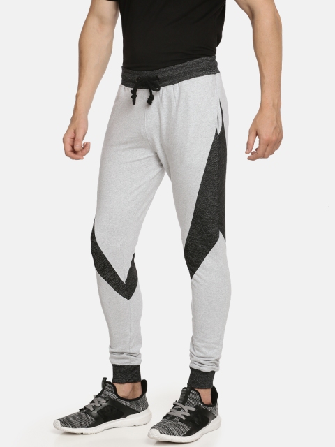 

ARISE Men Grey & Black Straight Fit Joggers