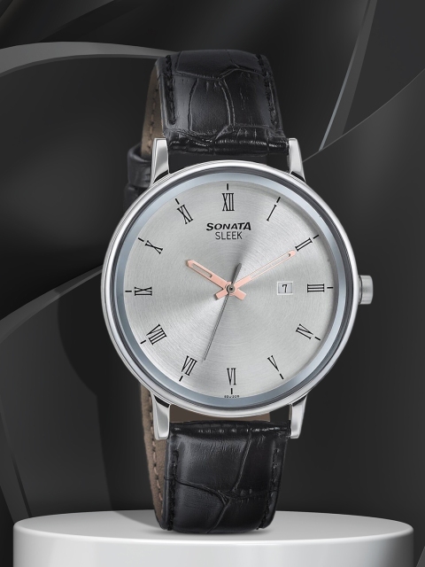 

Sonata Sleek Men Silver Analogue watch 7131SL01