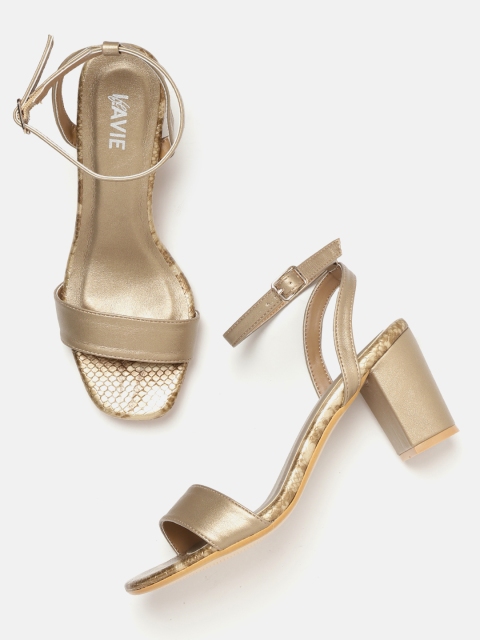 

Lavie Women Gold-Toned Solid Heels
