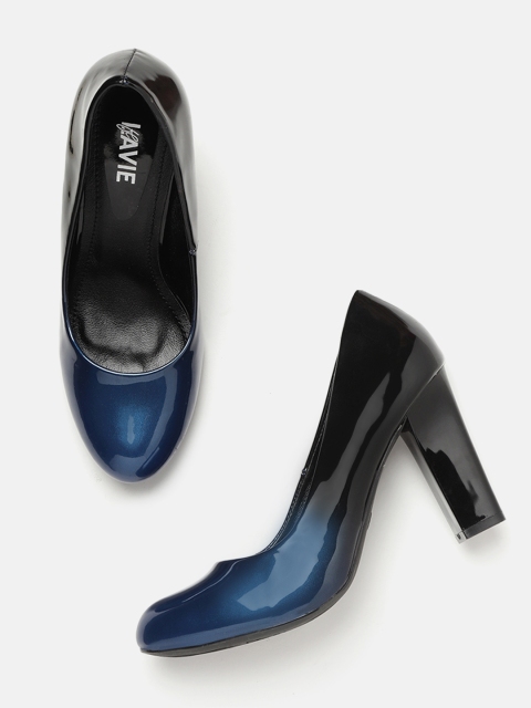 

Lavie Women Navy Blue & Black Ombre Effect Pumps