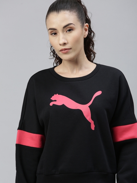 

Puma Women Black Printed Sweatshirt