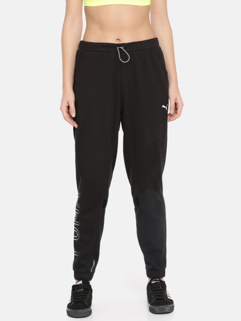 

Puma Women Black Solid Straight Fit HIT Feel it Sweat Training & Running Joggers
