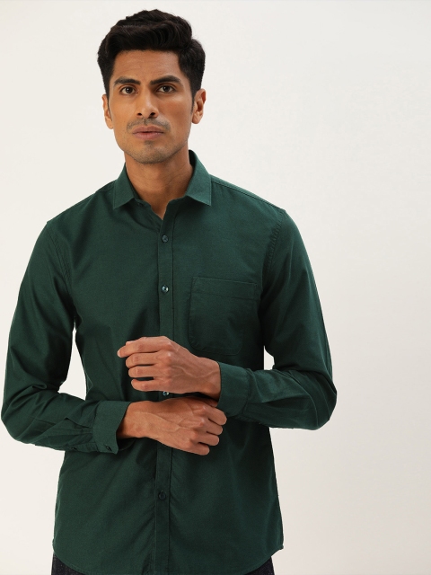 

INVICTUS Men Olive Green Slim Fit Solid Formal Shirt