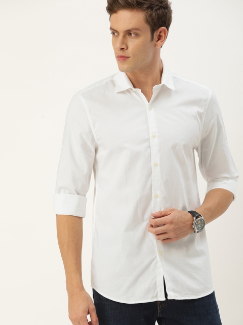 

INVICTUS Men White Slim Fit Solid Casual Shirt