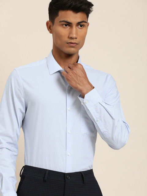 

INVICTUS Men Blue Slim Fit Solid Formal Shirt