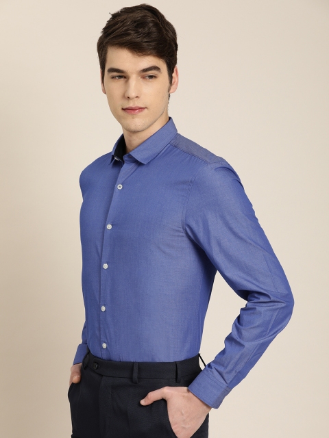 

INVICTUS Men Blue Slim Fit Solid Formal Shirt