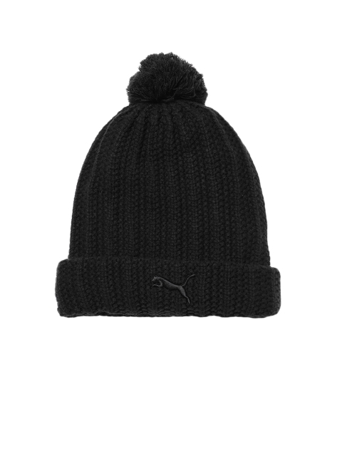 

Puma Unisex Black Acrylic Knitted Pom Pom Beanie