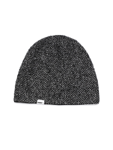 

Puma Unisex Black & White Self Design Tech Running Beanie