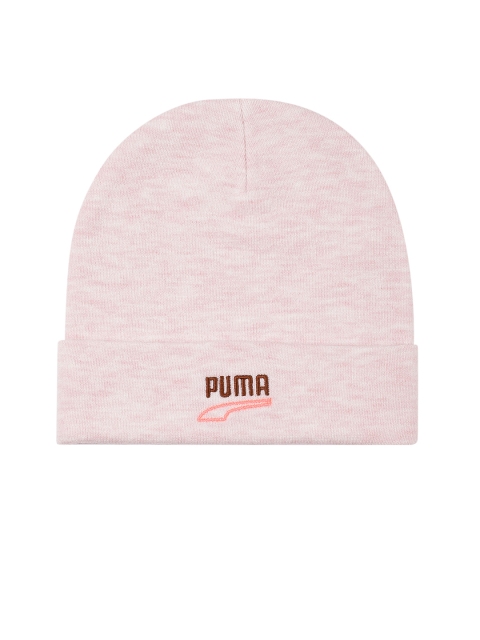 

Puma Women Pink Solid Marble Effect Beanie