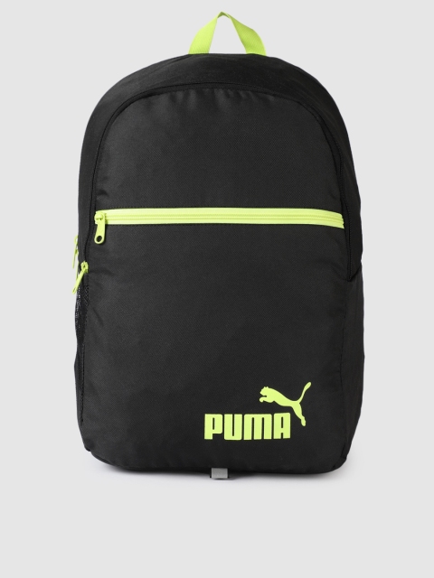 

Puma Unisex Black Brand Logo Printed Backpack