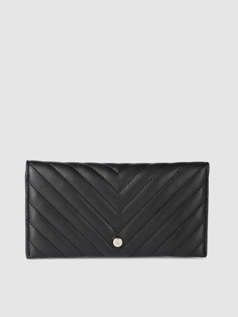 

Accessorize Women Black Solid Two Fold Wallet