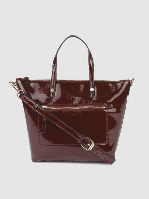 

Accessorize Burgundy Solid Handheld Bag