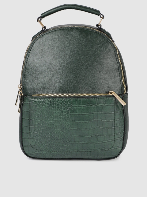 

Accessorize Women Green Solid Backpack