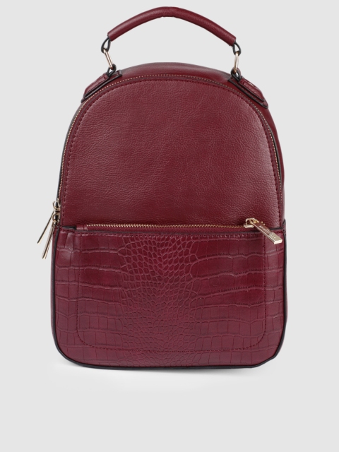 

Accessorize Women Burgundy Solid Backpack