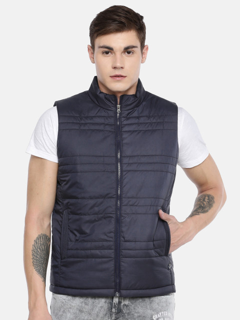 

SPYKAR Men Navy Blue Solid Insulator Padded Jacket