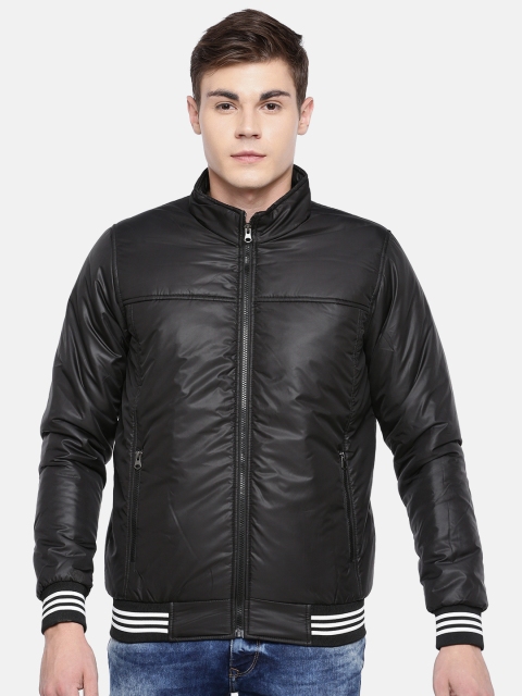 

SPYKAR Men Black Solid Insulator Bomber Jacket