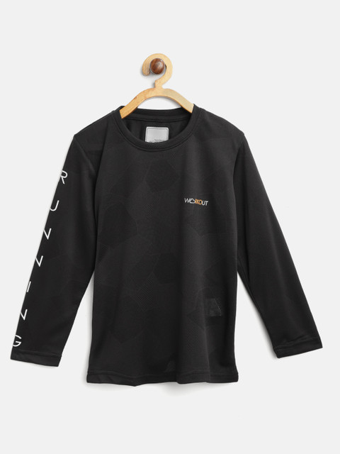 

Sweet Dreams Boys Black Solid Round Neck T-shirt