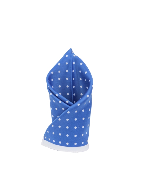 

Alvaro Castagnino Blue Polka Dot Printed Pocket Square