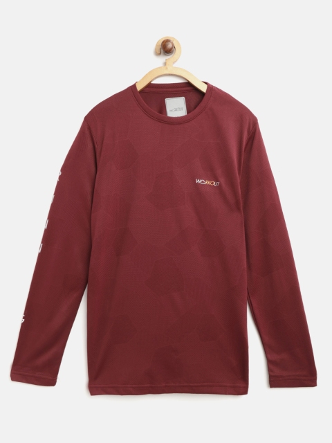 

Sweet Dreams Boys Burgundy Solid Round Neck T-shirt