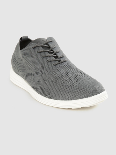 

Allen Solly Men Charcoal Grey Woven Design Sneakers
