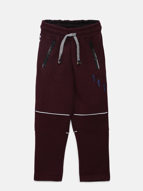 

Sweet Dreams Boys Burgundy Solid Straight Fit Track Pants