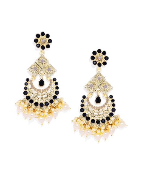 

Alamod Gold-Plated & Black Crescent Shaped Chandbalis