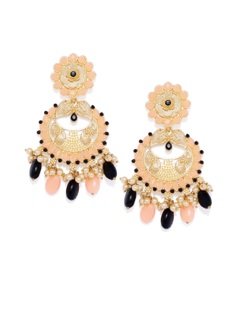 

Alamod Gold Plated & Black Circular Chandbalis