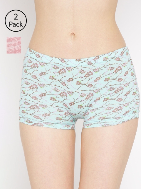

Lady Lyka Women Pack Of 2 Printed Boyshorts P09-P16, Pink