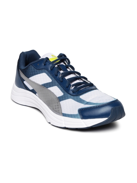 

PUMA Men White & Blue Expedite Running Shoes