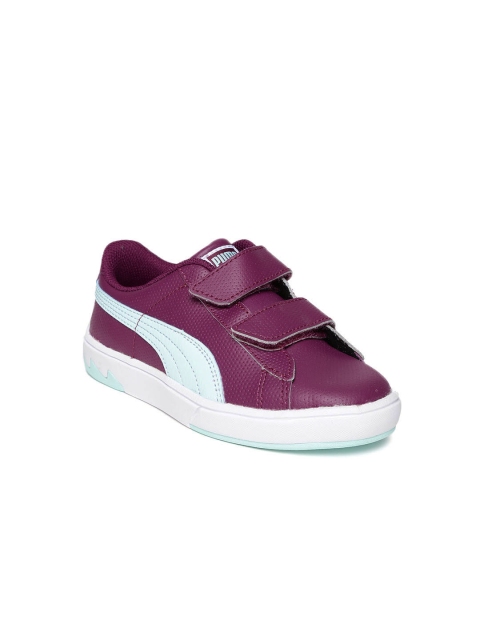 

PUMA Kids Purple Archive Lite Leather Casual Shoes