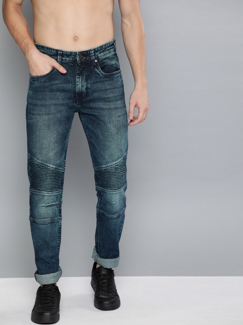 

HERE&NOW Men Blue Slim Fit Mid-Rise Clean Look Stretchable Jeans