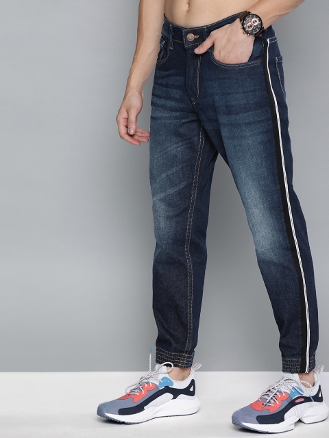 

HERE&NOW Men Blue Jogger Mid-Rise Clean Look Stretchable Jeans