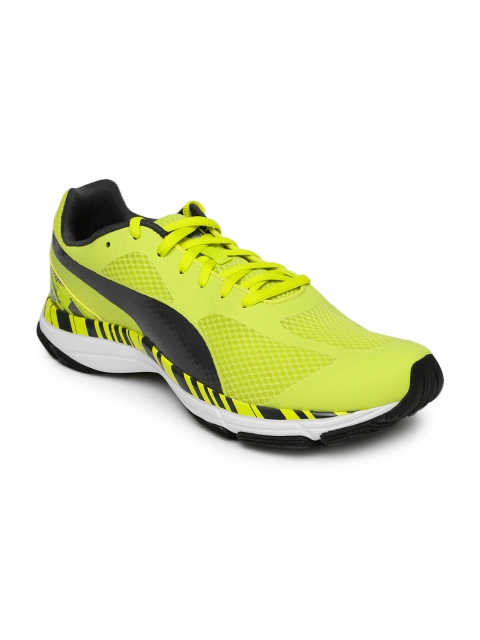 

PUMA Men Neon Green Printed Mobium Unify Running Shoes