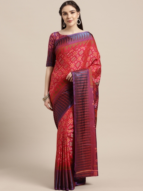 

Saree mall Pink Printed Saree
